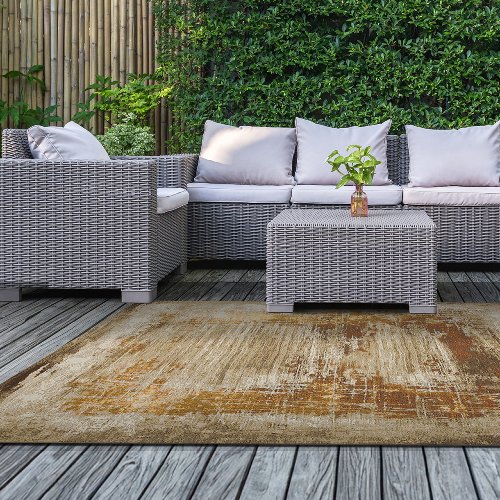 Vloerkleed Glow Gold - Hiskiart