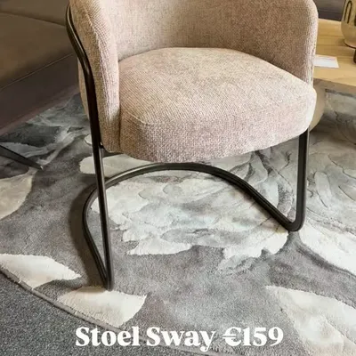 Nieuwe eetkamerstoel Sway met snelle levertijd voor €159,00