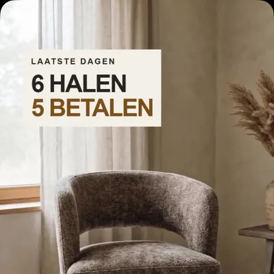 6 stoelen uitzoeken.