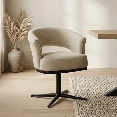 Nieuwe armstoel Nester uit voorraad leverbaar in drie kleuren voor €218,00 👇 https://mokana.nl/products/eetkamerstoel-n