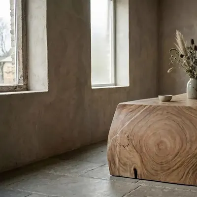 Natuurlijke meubels met een eigen karakter.