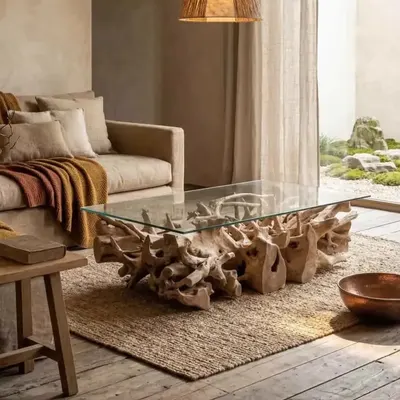 Een Uniek Stuk Natuur in Jouw Woonkamer Geen enkele Amazones Salontafel is hetzelfde!