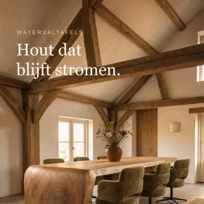 Hout dat blijft stromen.