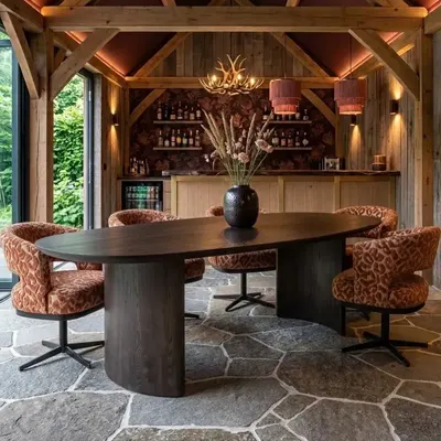 Eettafel Nout massief eiken met maatwerk mogelijkheden en monocoat 👇 https://mokana.nl/tafels/eettafels/deens-ovale-eet