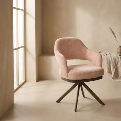 De eetkamerstoel Firenze van Moods Collection is een armstoel met een zitting met pocketvering die je zelf samenstelt ui