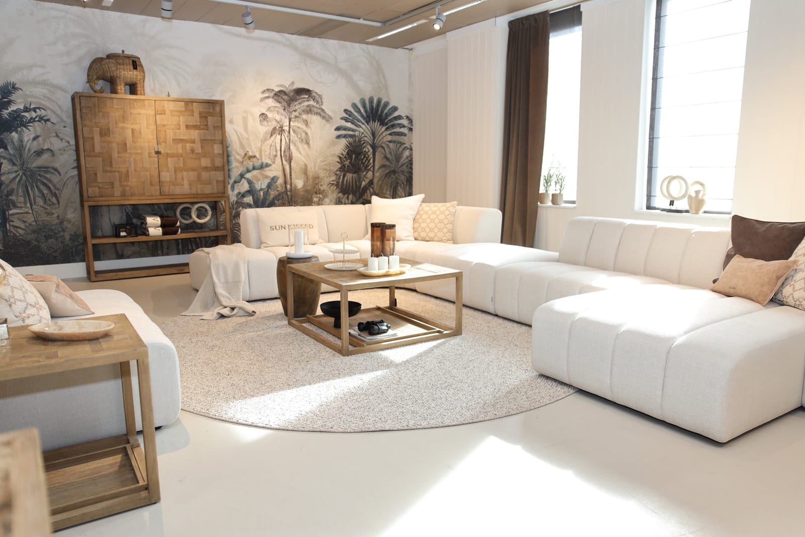 Riviera Maison Teppich Off Grid 18 mit Feston-Einfassung, foto 3