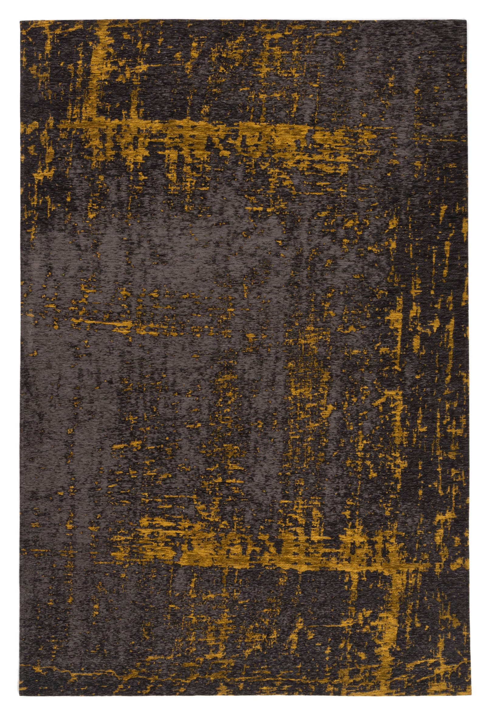 Mart Visser rug Prosper 64 Grey Custard, top view of the low-pile rug in the Grey Custard colourway - Karpi