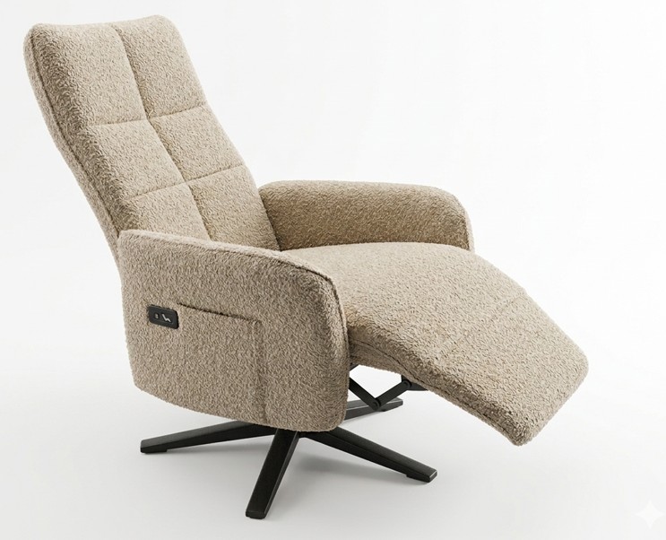 Relaxfauteuil Koopmans 602 (Fabric) - Koopmans Meubelen