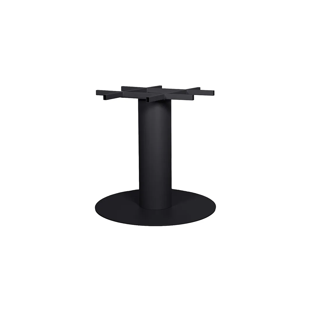 LABEL51 Esstisch Modular Match 72 cm, rond ES in Coral metaal - Schwarz Metall