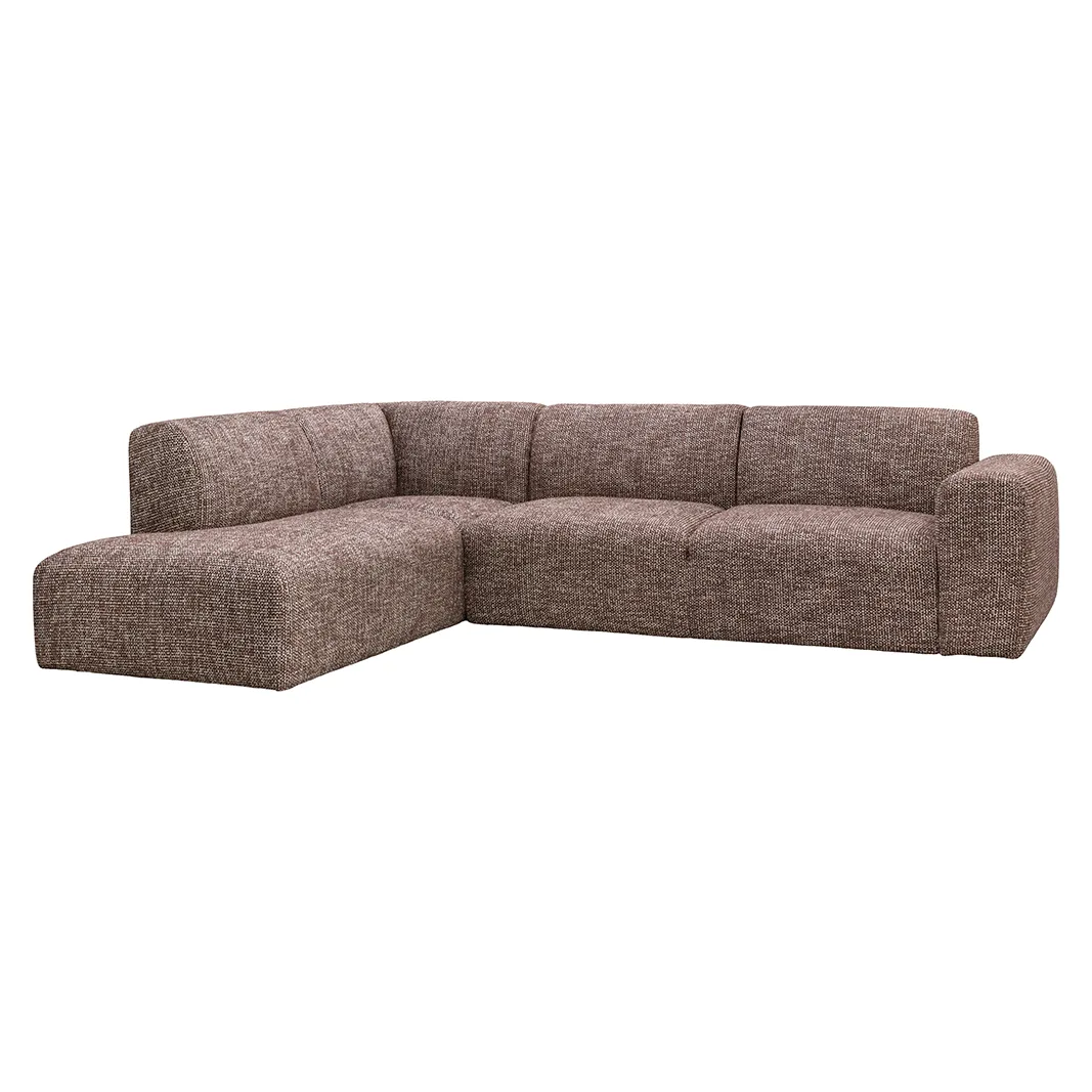 LABEL51 Ecksofa Verona links in Silencio Cherry Chocolate, Detail 1