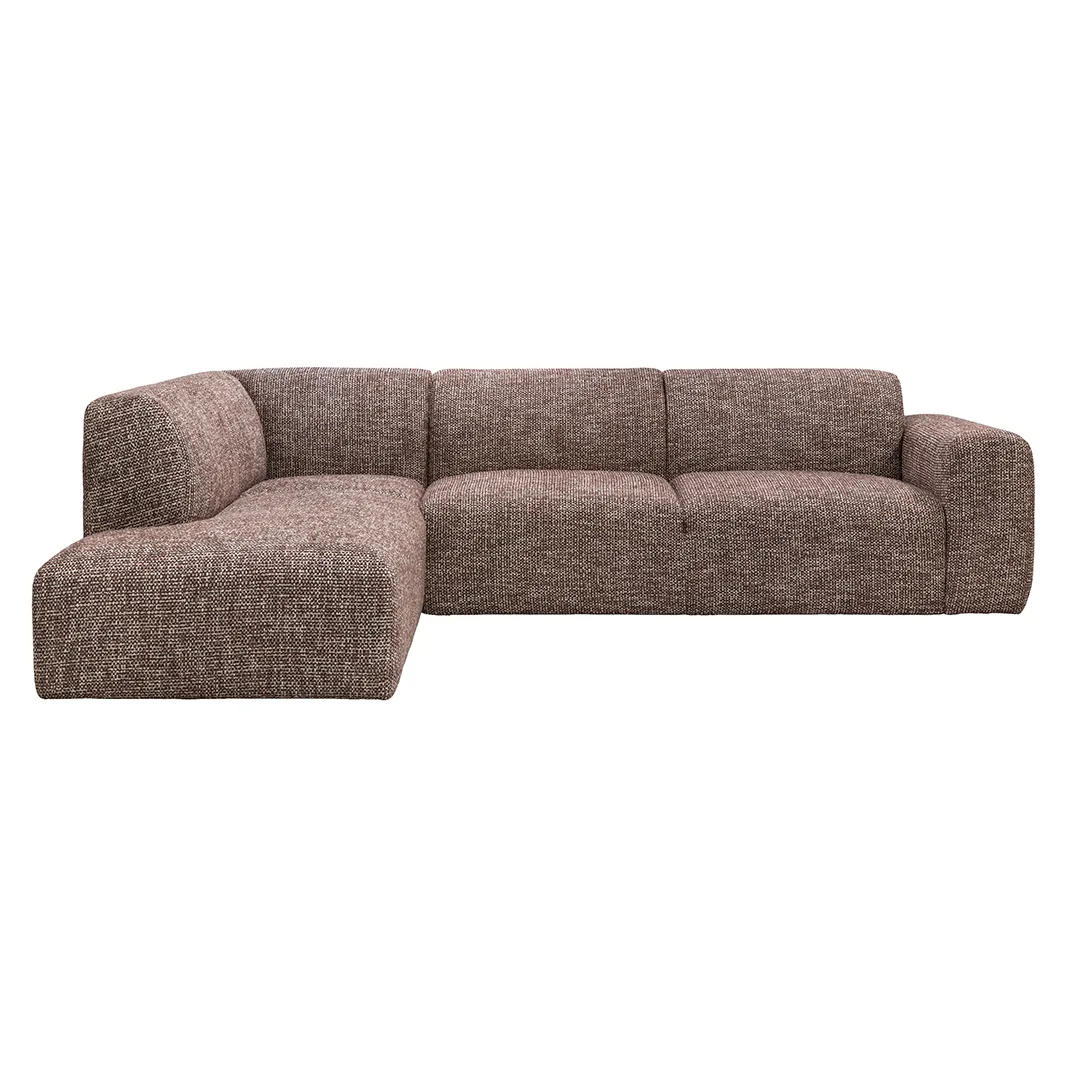 LABEL51 Ecksofa Verona links in Silencio Cherry Chocolate, Detail 2