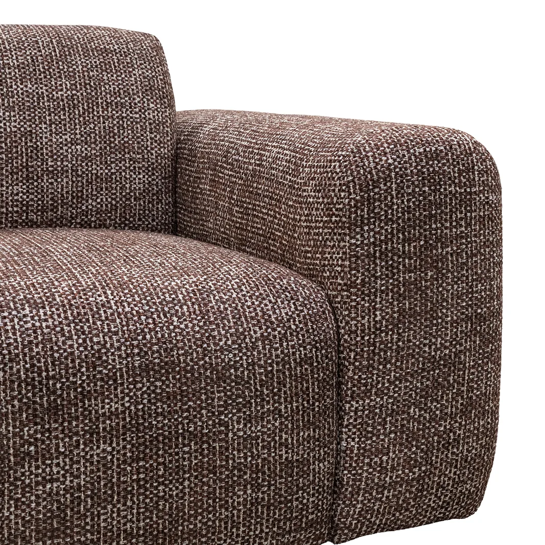 LABEL51 Ecksofa Verona links in Silencio Cherry Chocolate, Detail 4