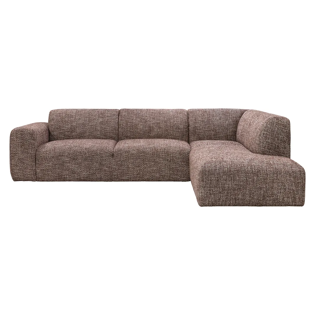 LABEL51 Ecksofa Verona rechts in Silencio Cherry Chocolate, Detail 2