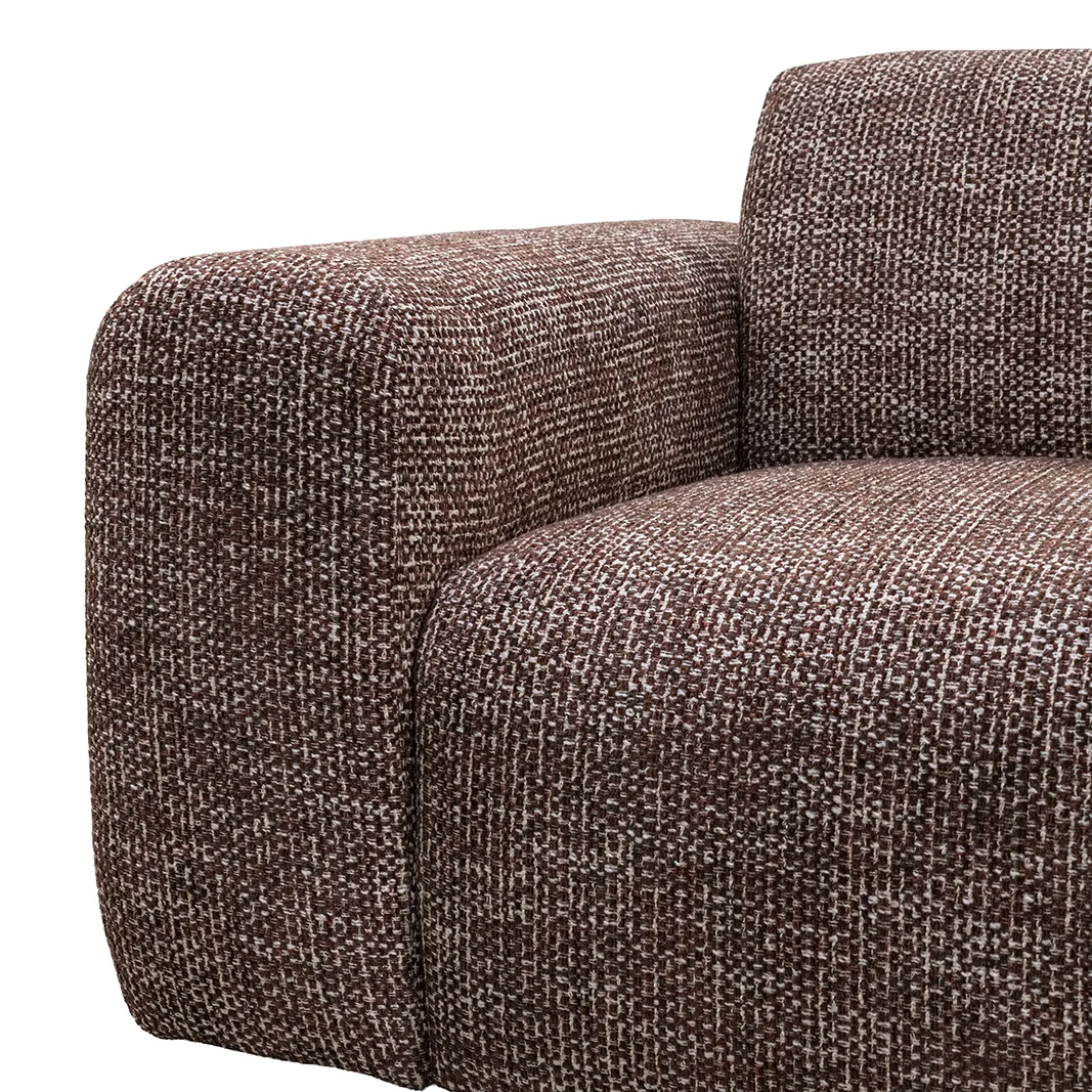 LABEL51 Ecksofa Verona rechts in Silencio Cherry Chocolate, Detail 4