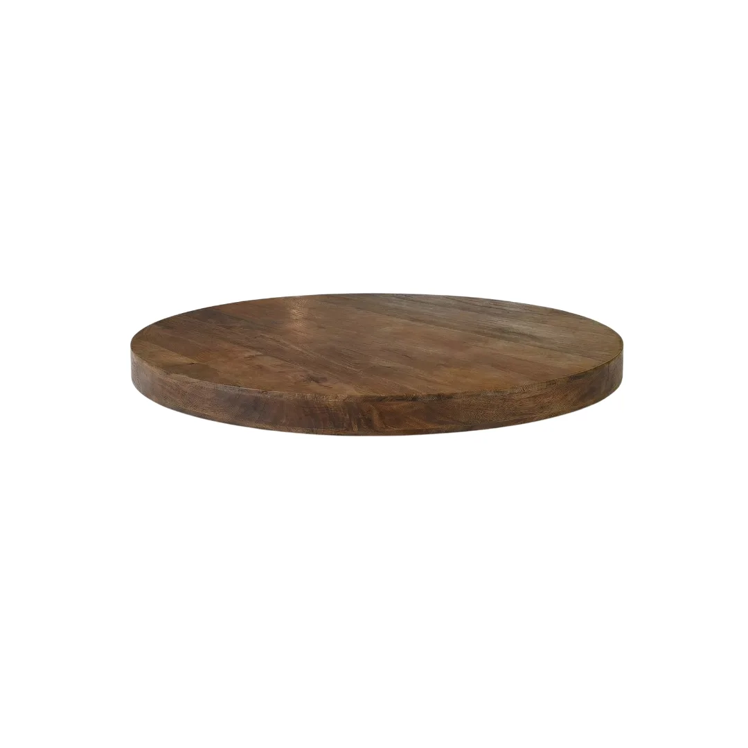 LABEL51 Esstisch Tafelblad Rond straight in Nature Smooth 110x110x5 cm