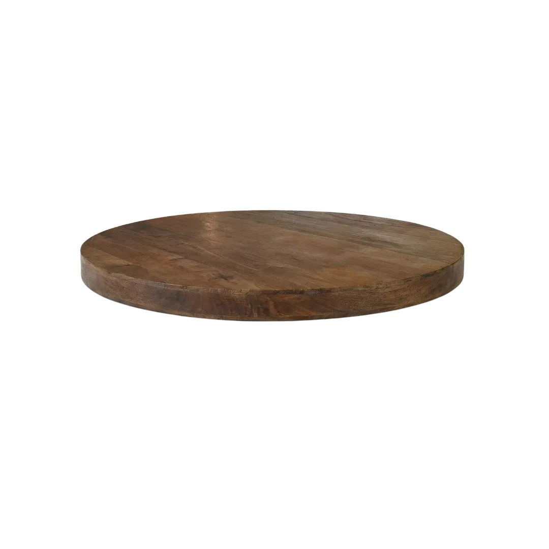 LABEL51 Esstisch Tafelblad Rond straight in Nature Smooth 120x120x5 cm