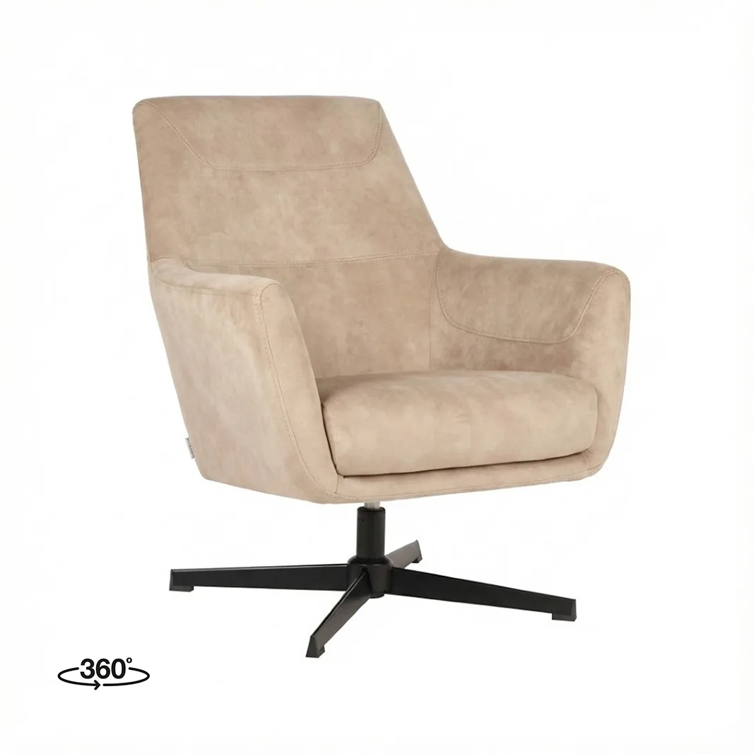 LABEL51 Sessel Toby Metallrahmen schwarz - LABEL51