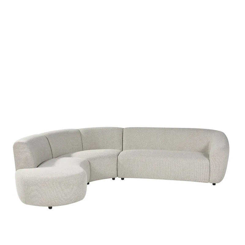 LABEL51 Ecksofa Florence links in Royal Boucle Natural
