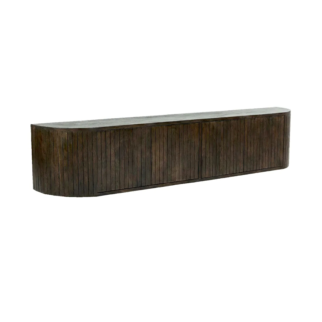 LABEL51 Tv-meubel Miya 220 cm in Espresso mangohout