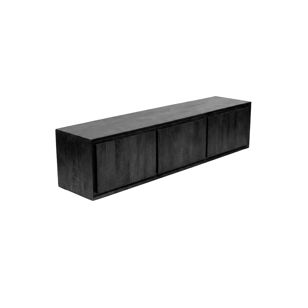 LABEL51 Tv-meubel Nori 160 cm in Zwart mangohout