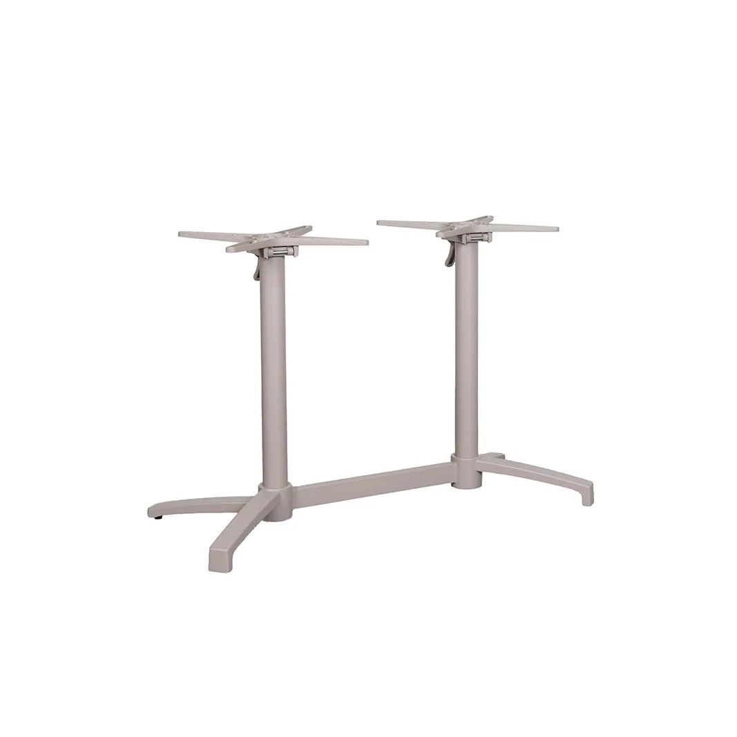 LABEL51 Esstisch Table Blend 72 cm, dubbel vouwbaar in Taupe metaal