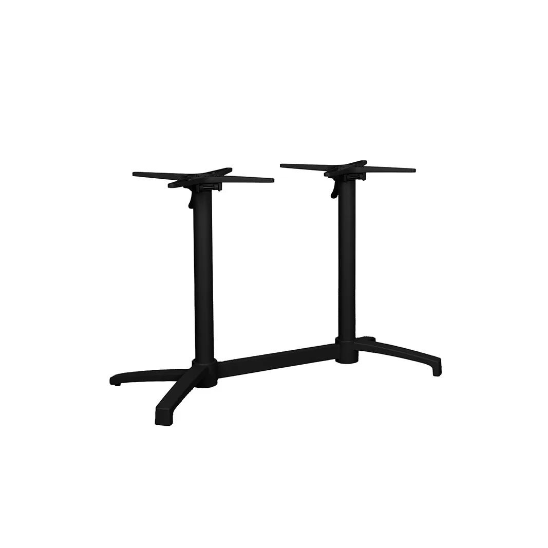 LABEL51 Esstisch Table Blend 72 cm, dubbel vouwbaar in Zwart metaal