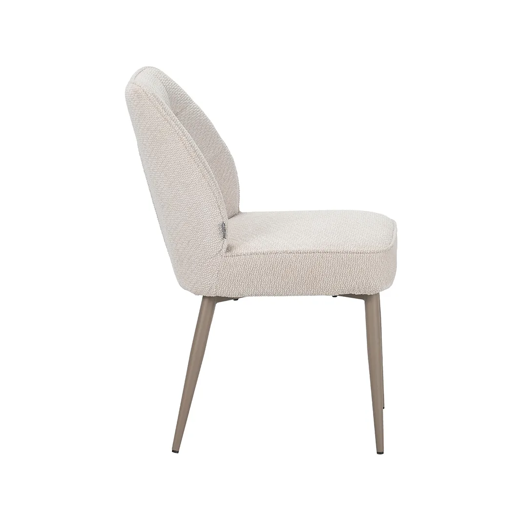 LABEL51 dining chair Liam taupe metal
