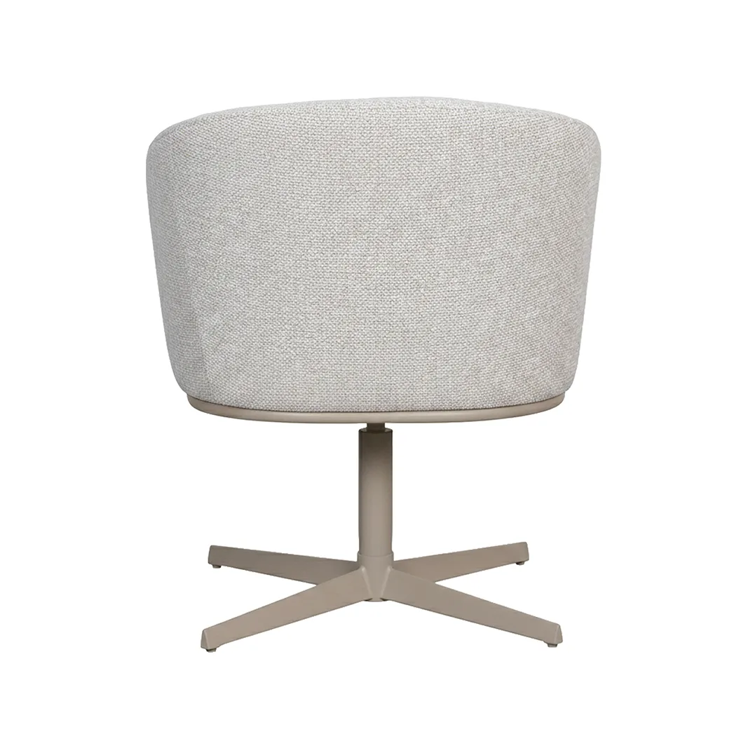 LABEL51 Esszimmerstuhl Cannes taupe metaal in Royal Boucle Natural, Detail 4