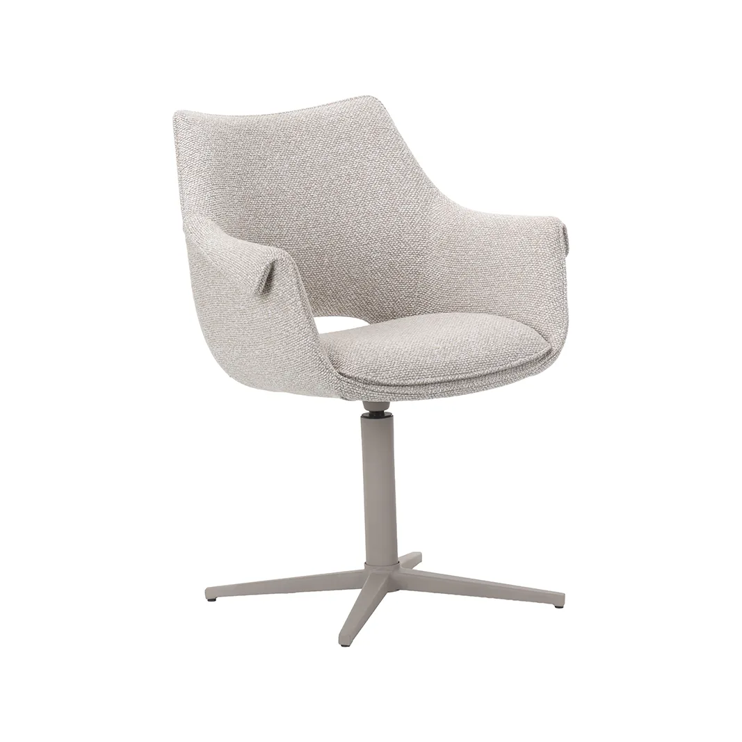 LABEL51 dining chair Nozomi taupe metal