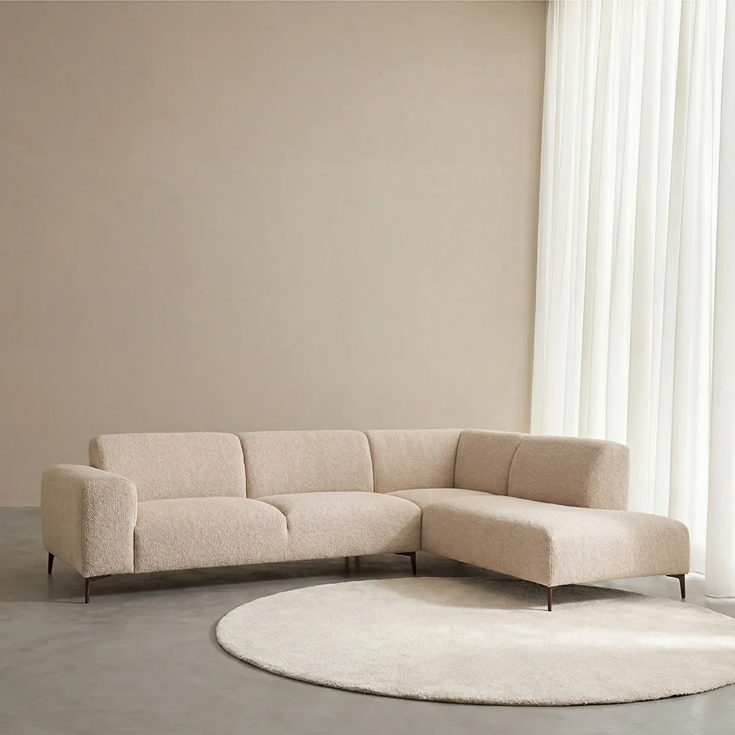 LABEL51 Ecksofa Merido in Raven Natural