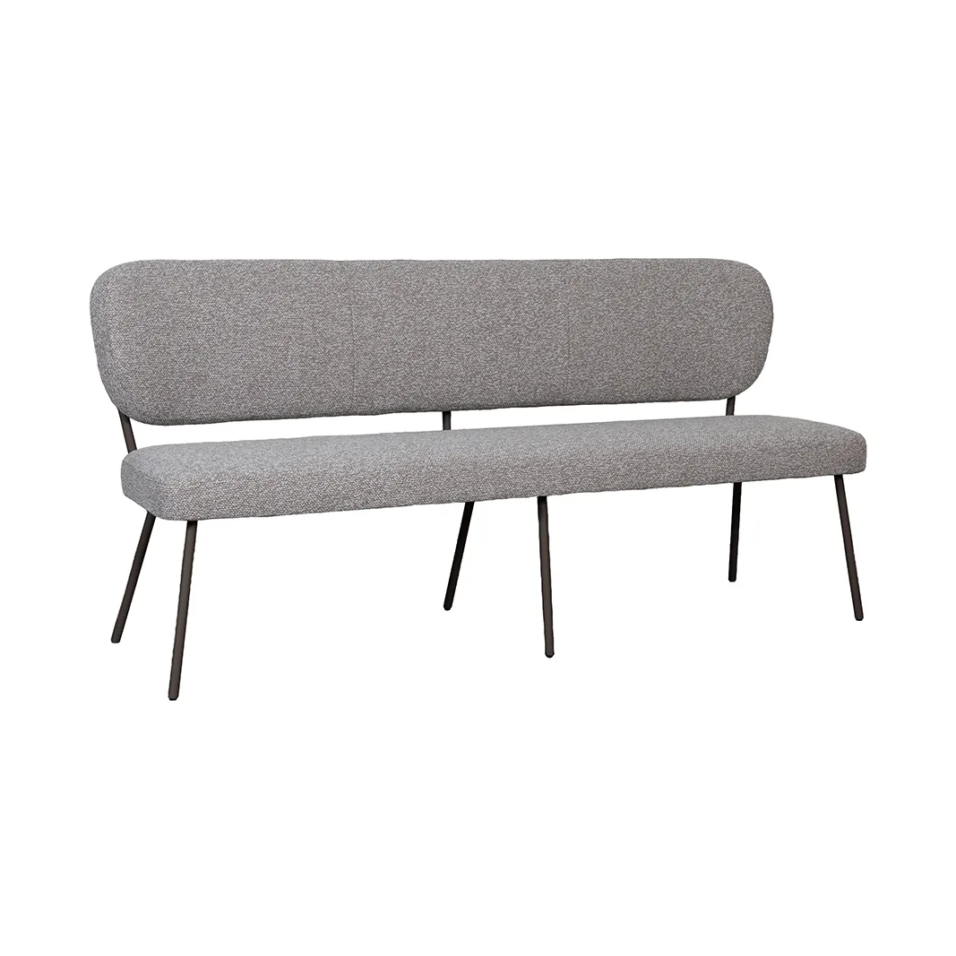 LABEL51 Essbank Singapore 220 cm in Royal Boucle Mushroom