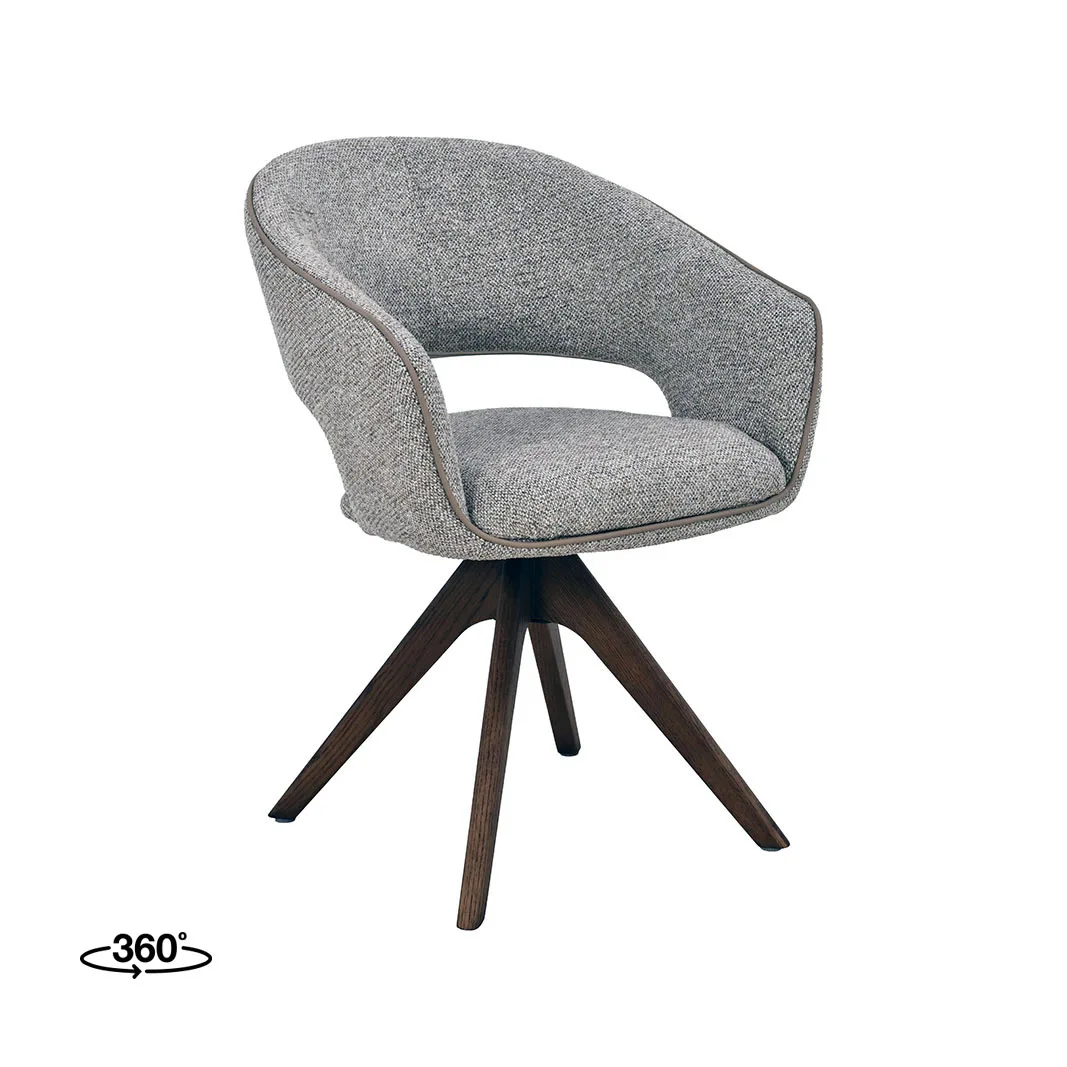 LABEL51 Esszimmerstuhl Osuma walnoot hout in Prestige Beige