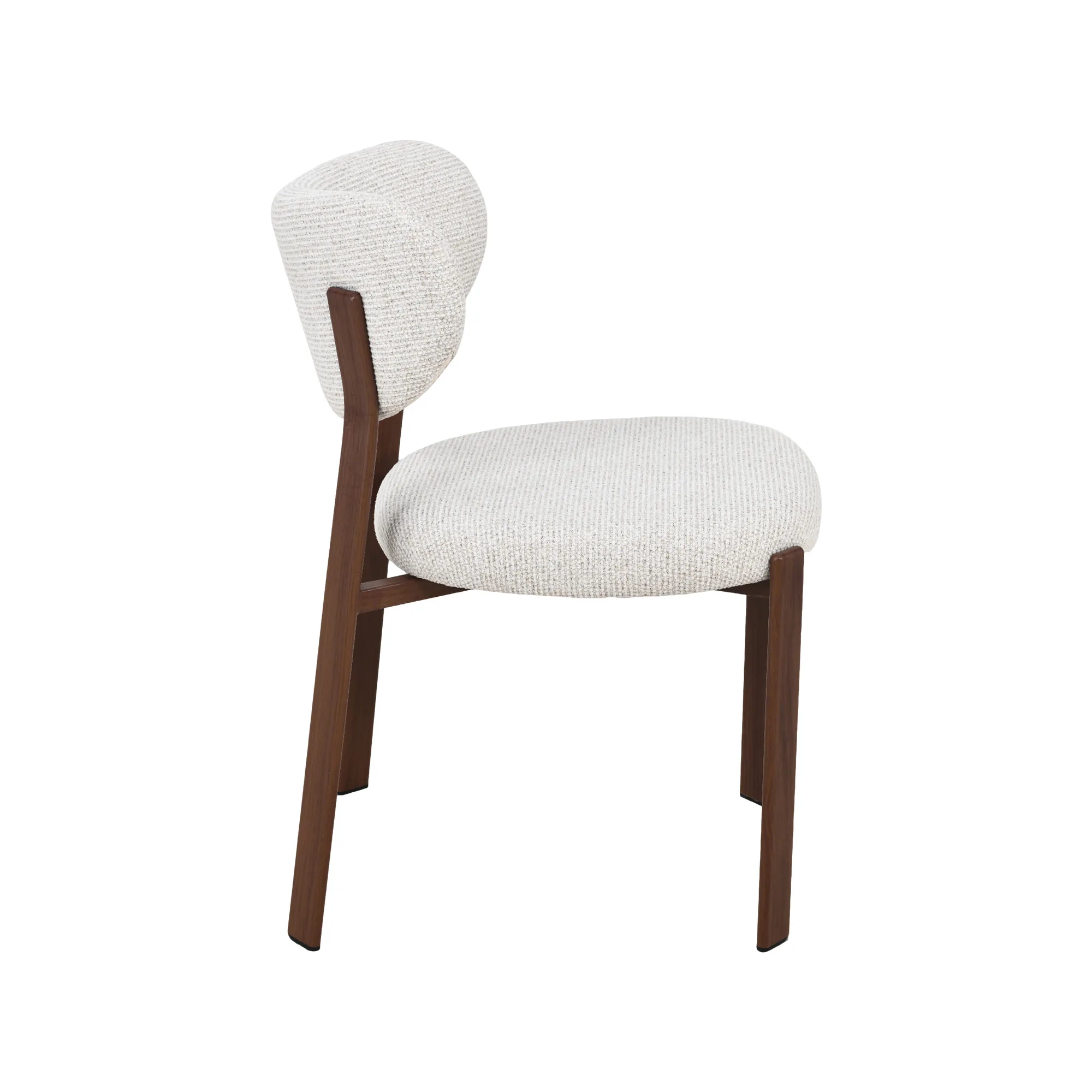 LABEL51 dining chair Mika walnoot metal