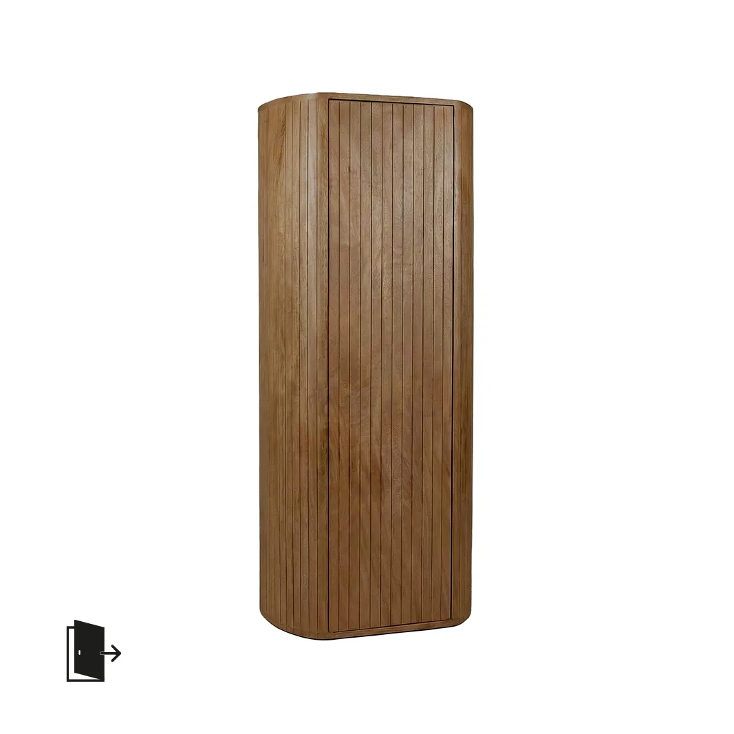 LABEL51 Schrank Miya 160 cm, rechts in Nature Smooth