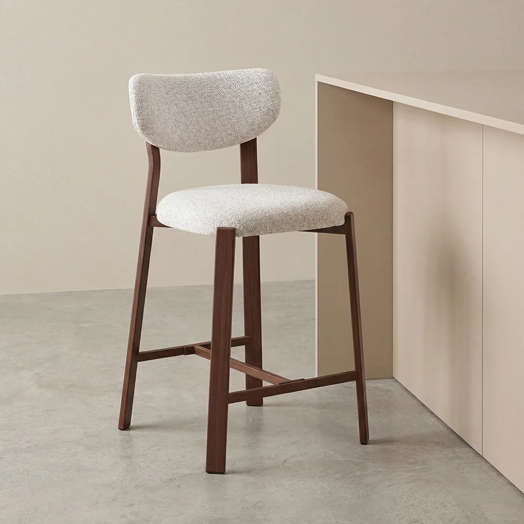 LABEL51 Barkruk Mika laag in Prestige Naturel