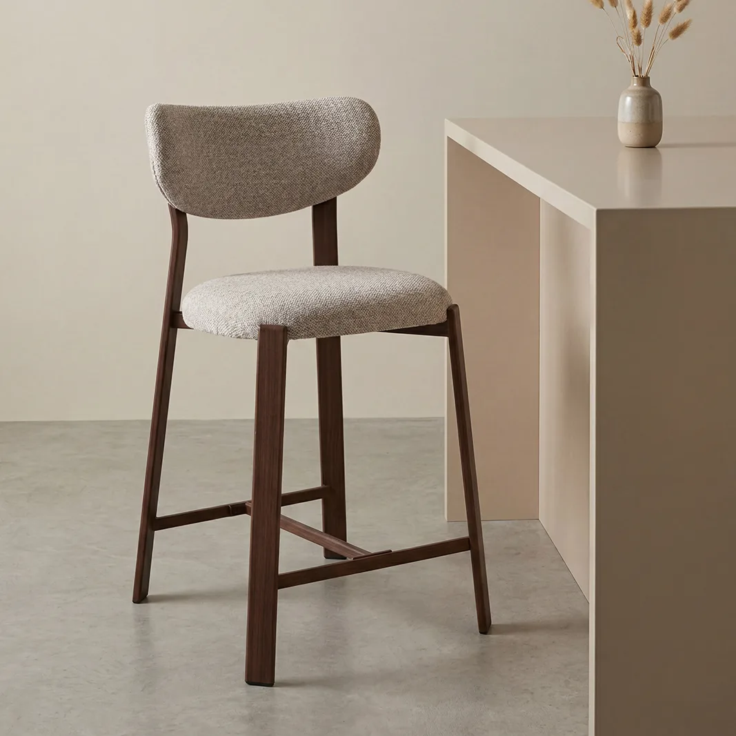 LABEL51 Barkruk Mika laag in Prestige Beige