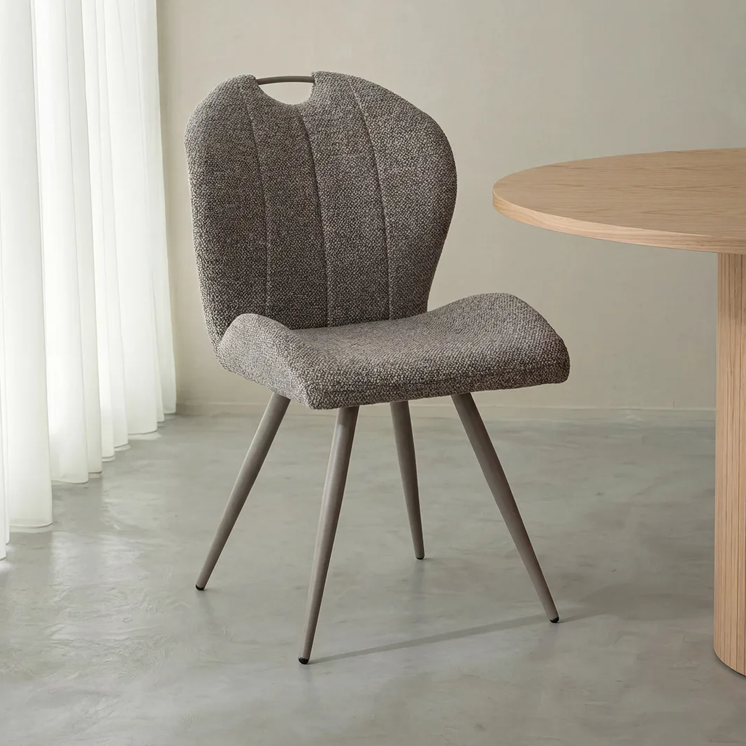 LABEL51 dining chair Silly taupe metal