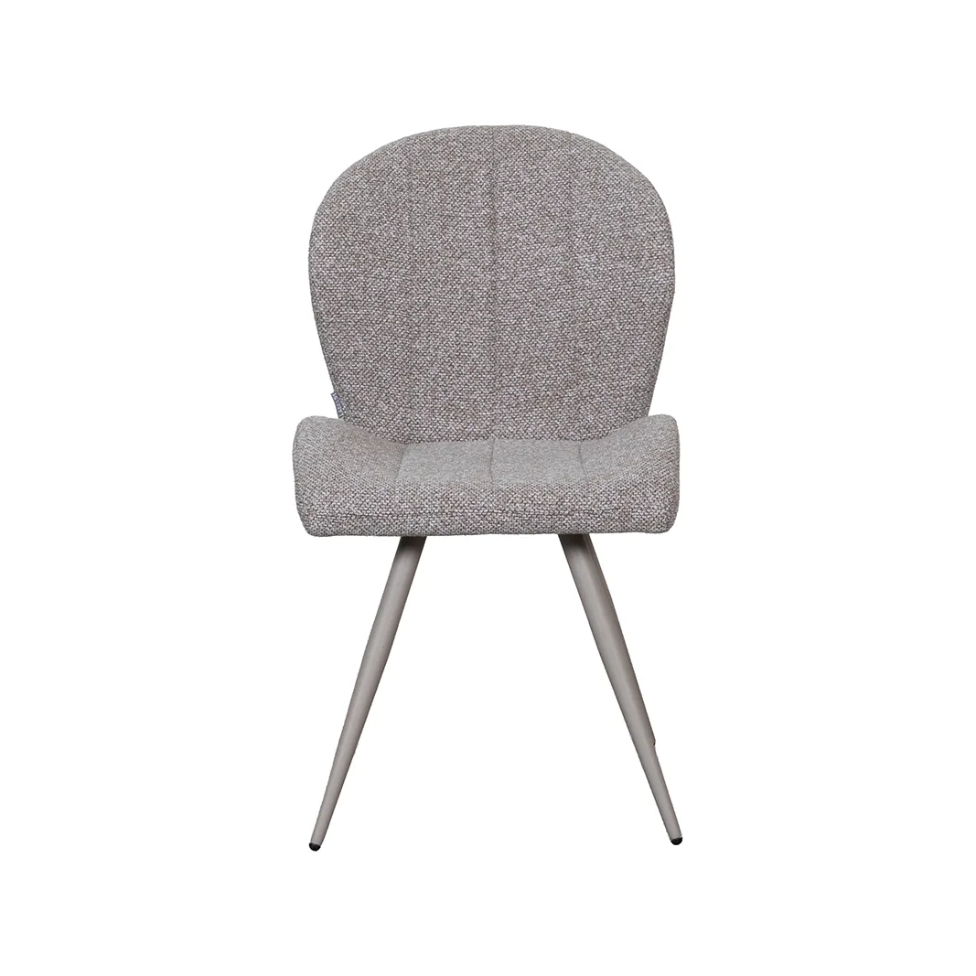 LABEL51 dining chair Sil taupe metal