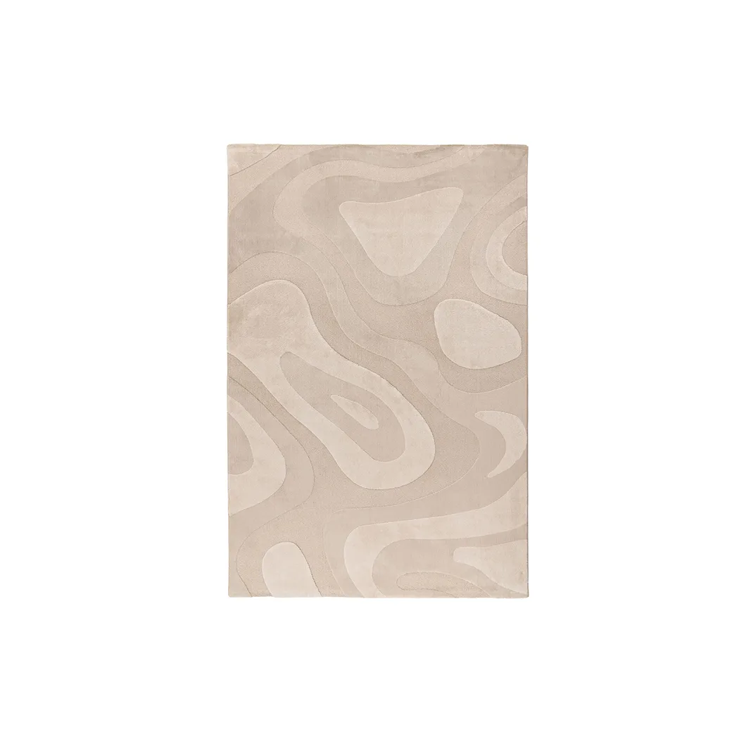 LABEL51 Teppich Gamo 160x230 cm in Beige polyester