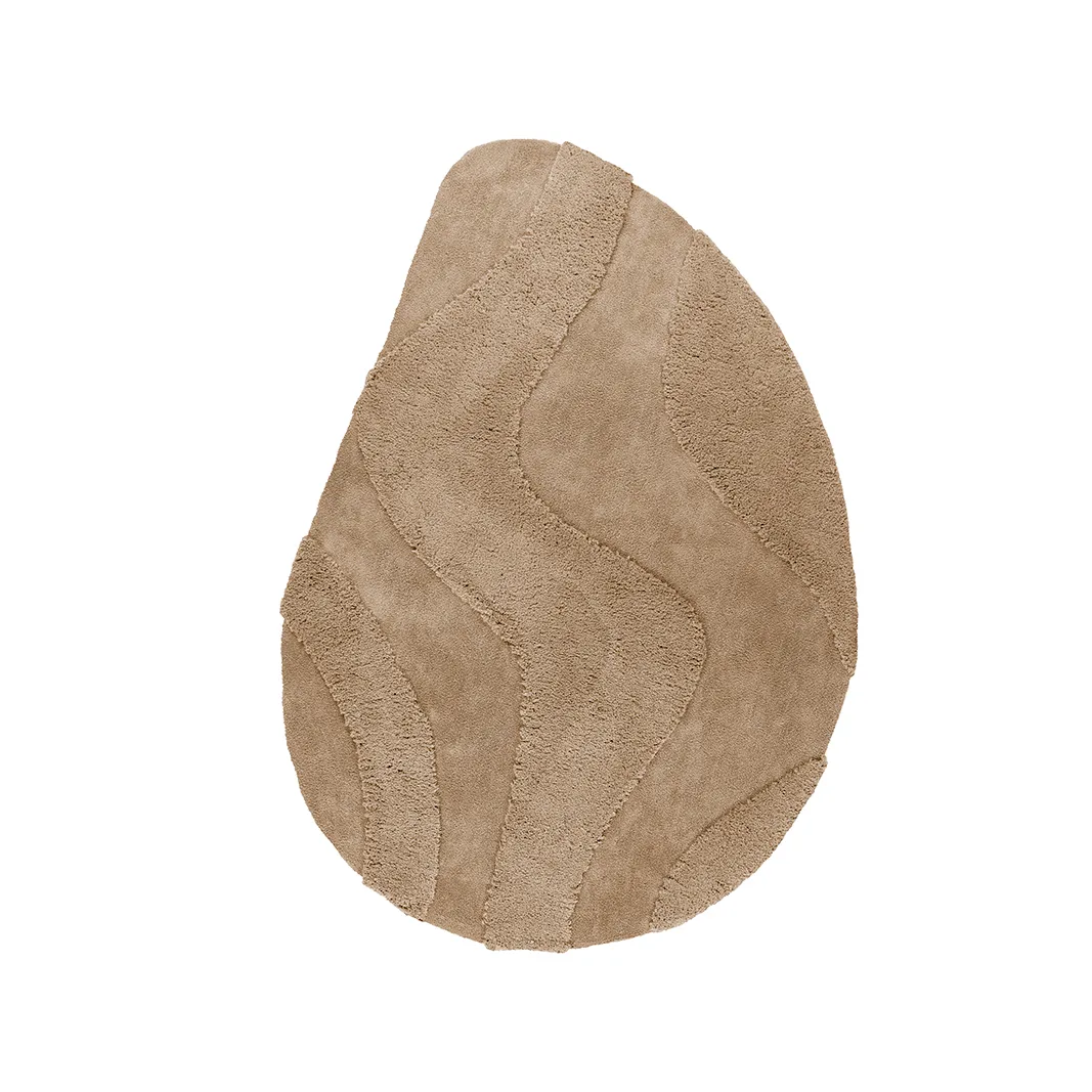 LABEL51 Teppich Rima 160x230 cm, organisch in Beige polyester