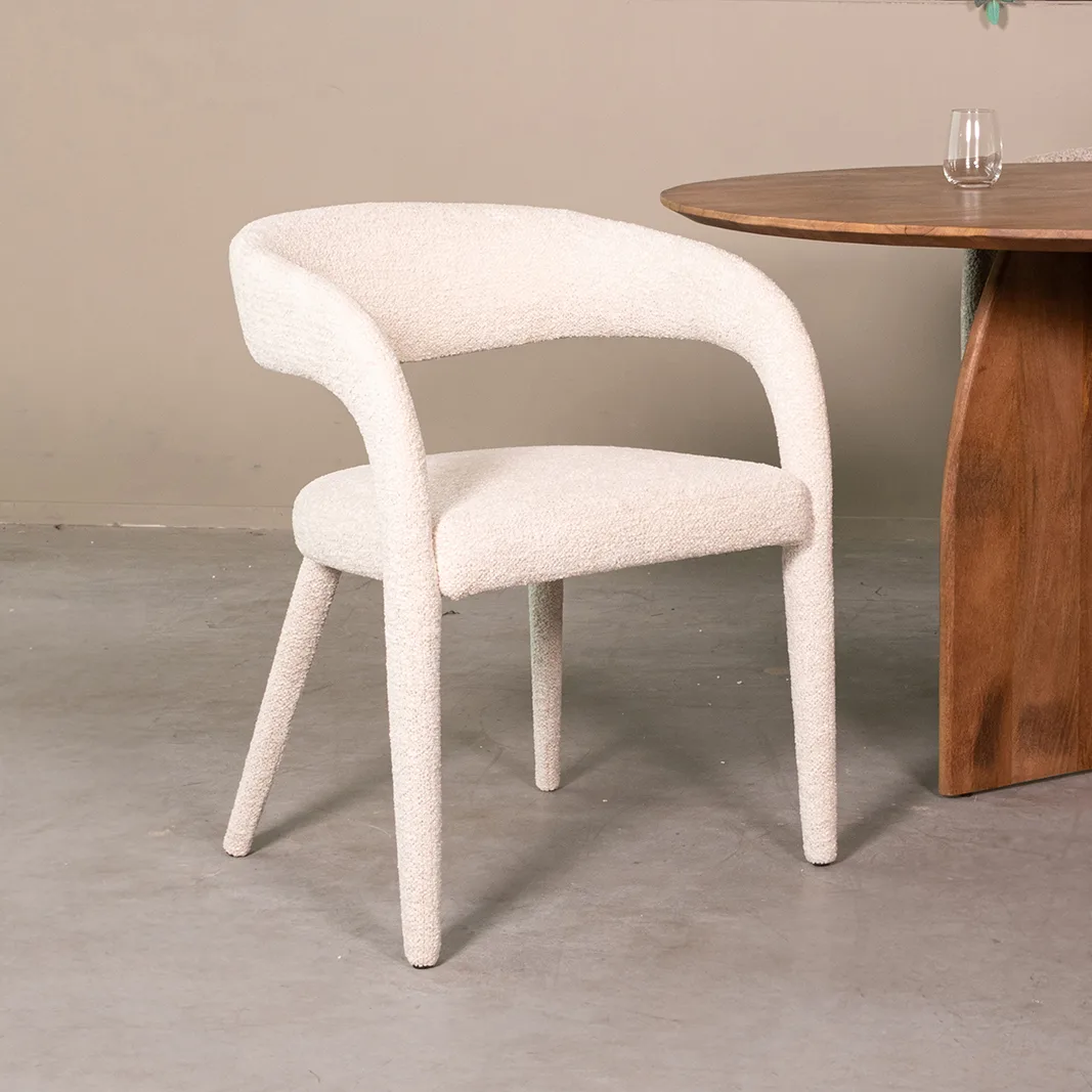LABEL51 Esszimmerstuhl Tamiko beige stof in Naturel Superb