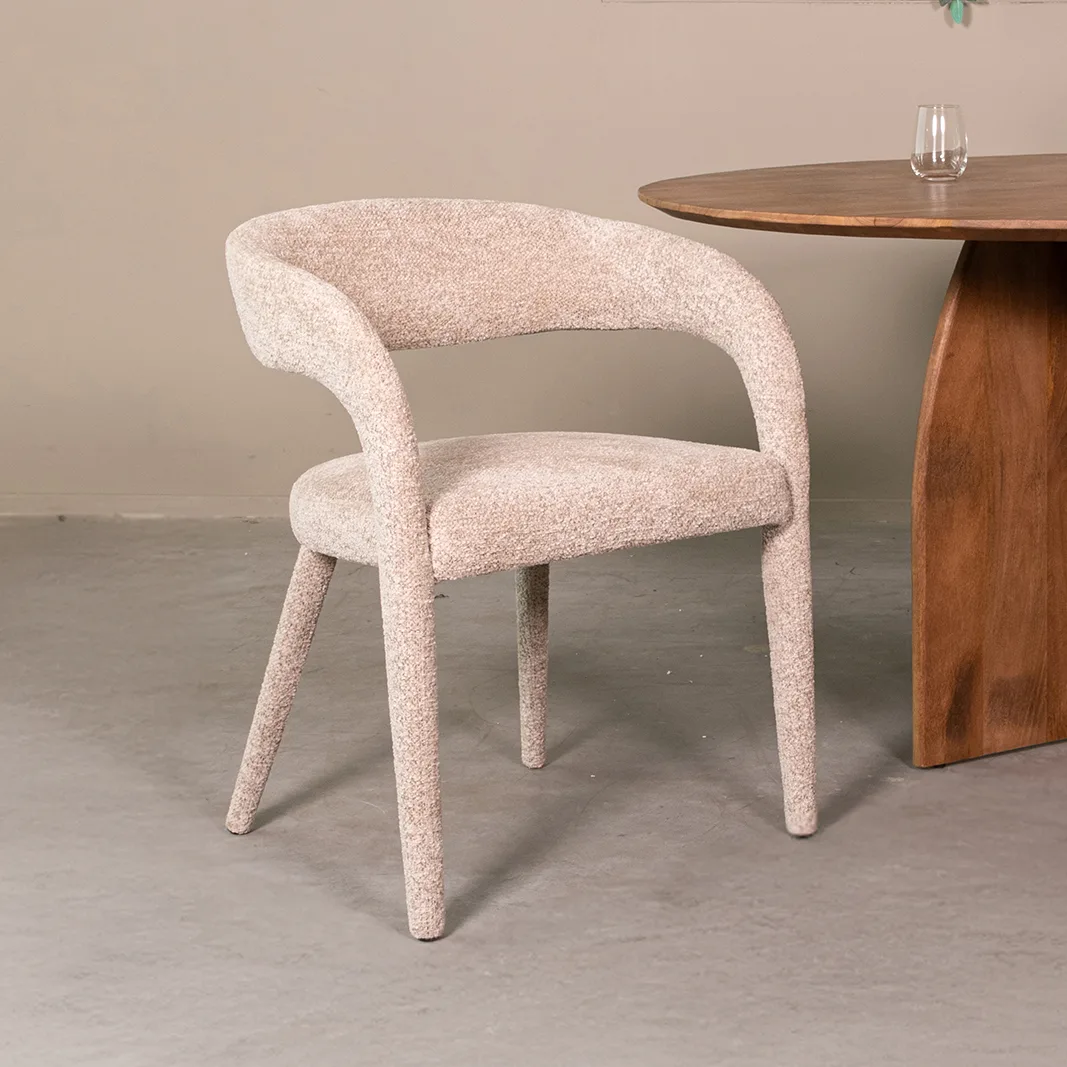 LABEL51 Esszimmerstuhl Tamiko beige stof in Beige Superb