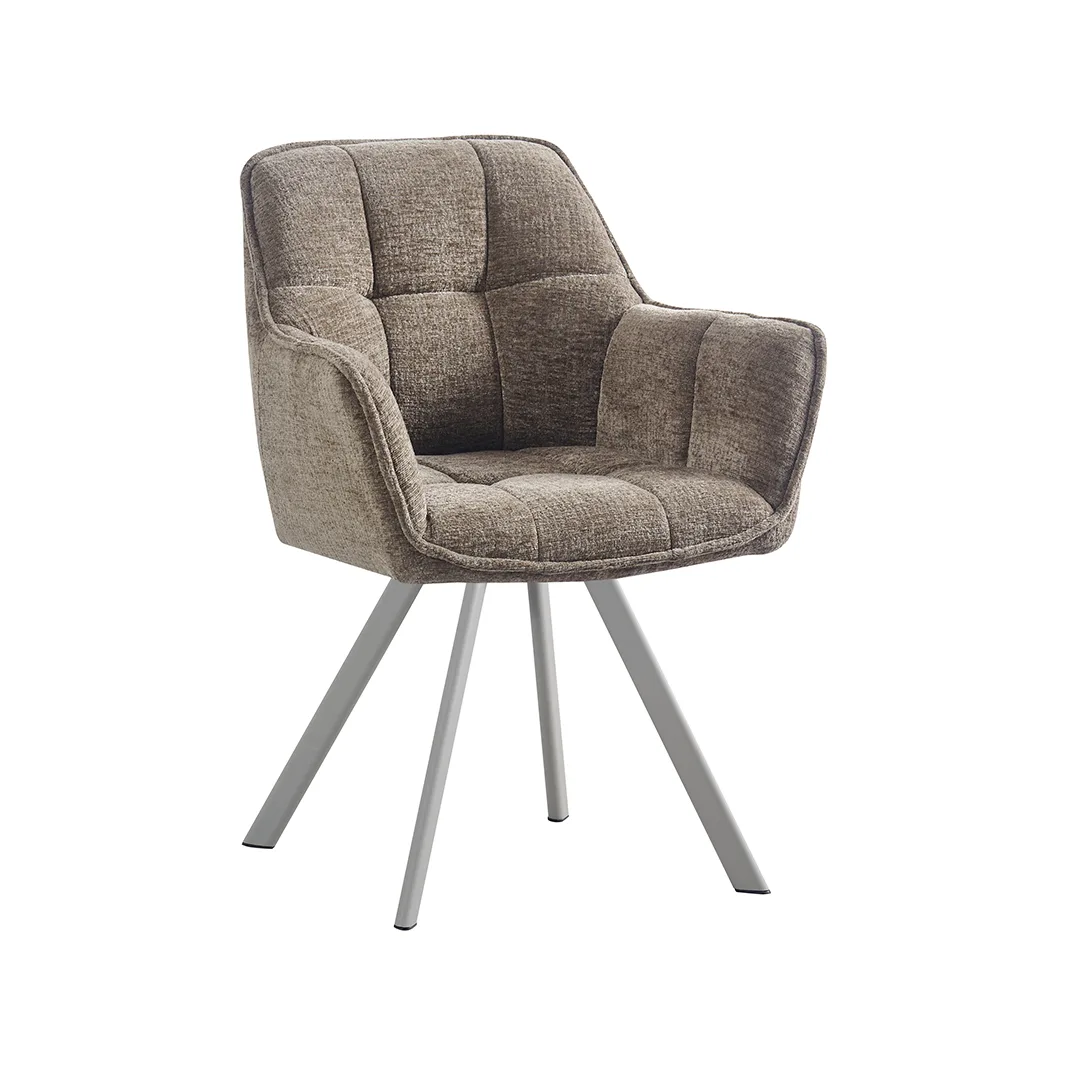 LABEL51 Esszimmerstuhl Riley taupe metaal in Tresor Retro Taupe