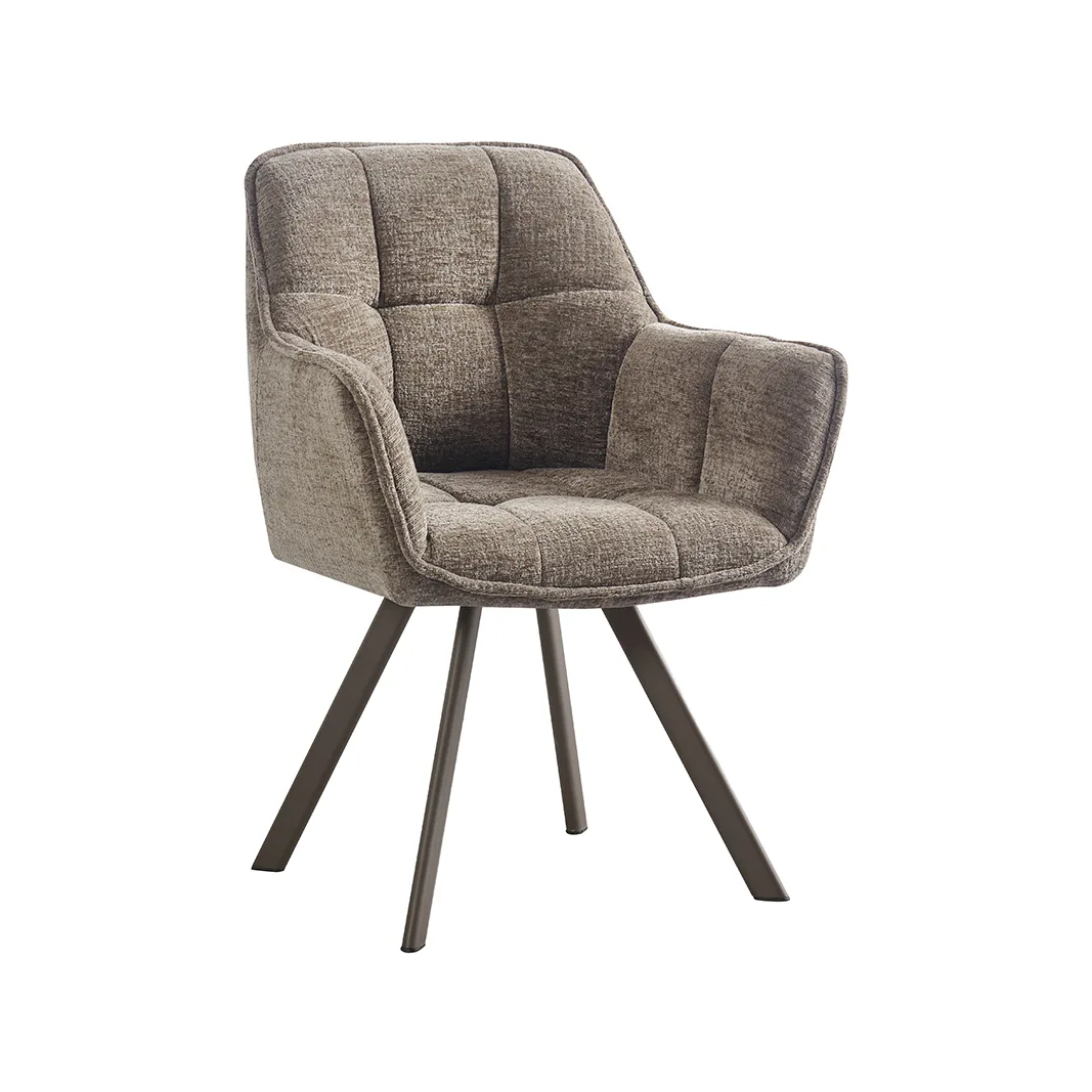 LABEL51 Esszimmerstuhl Riley in Taupe geweven