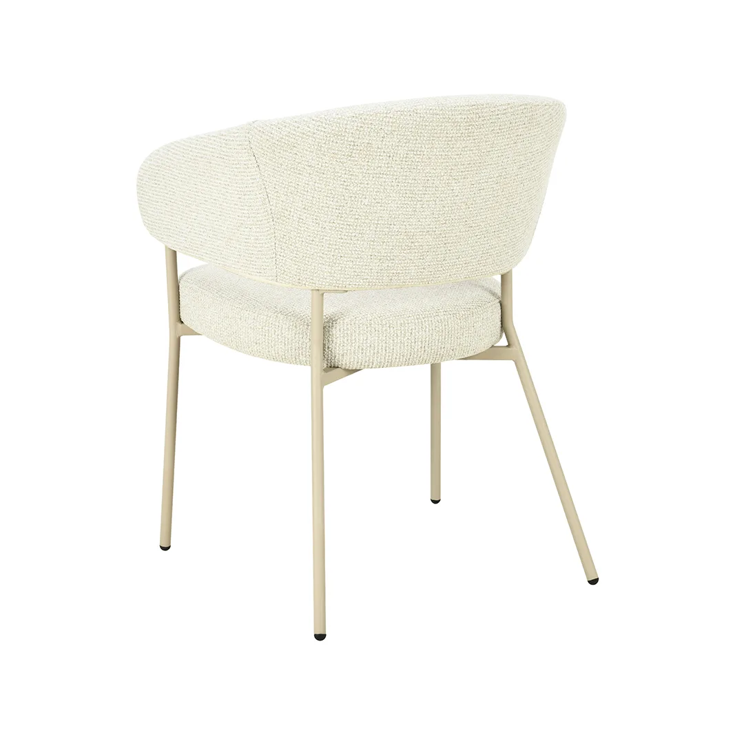 LABEL51 dining chair Takumi taupe metal
