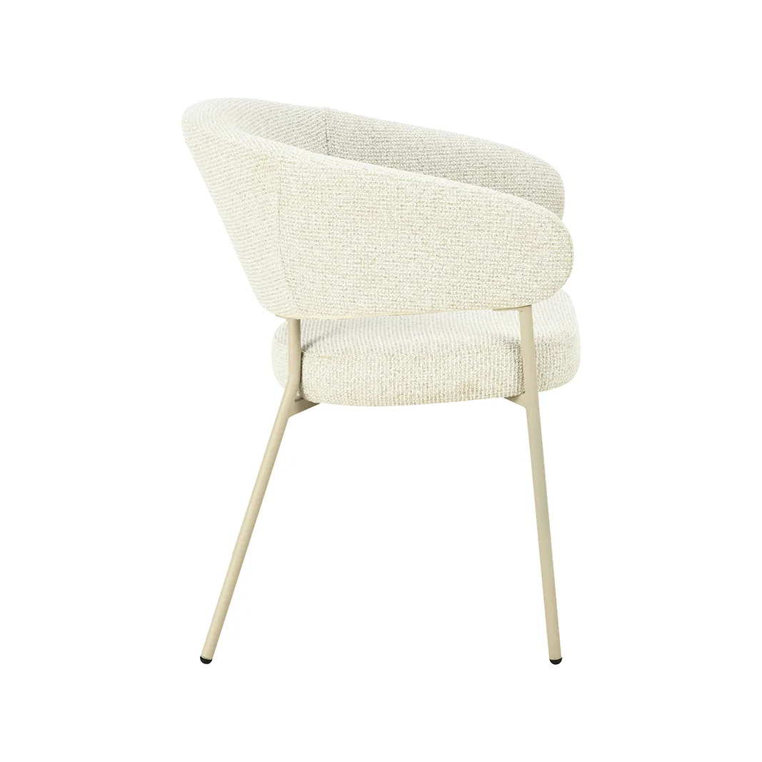 LABEL51 dining chair Takumi taupe metal