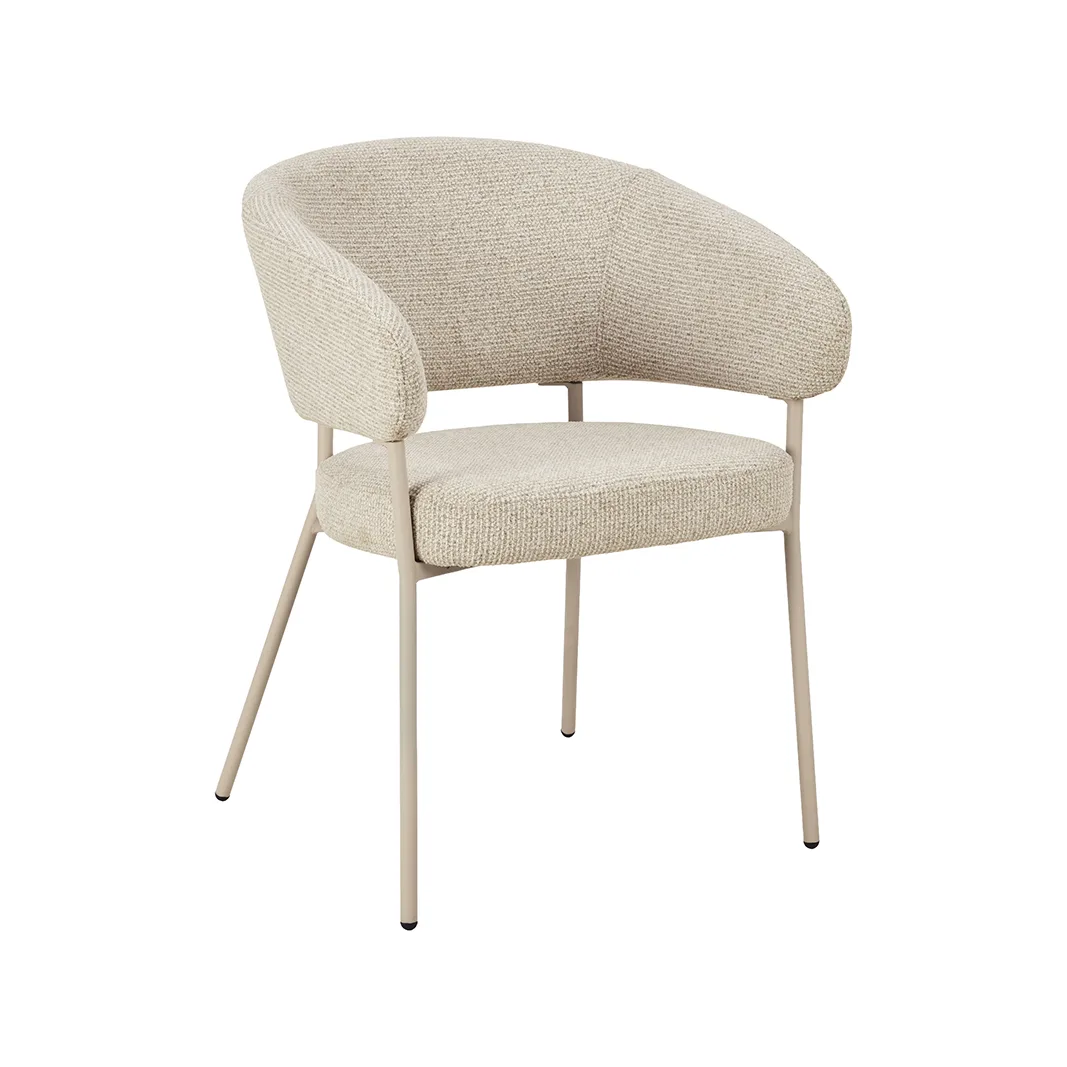 LABEL51 dining chair Takumi taupe metal
