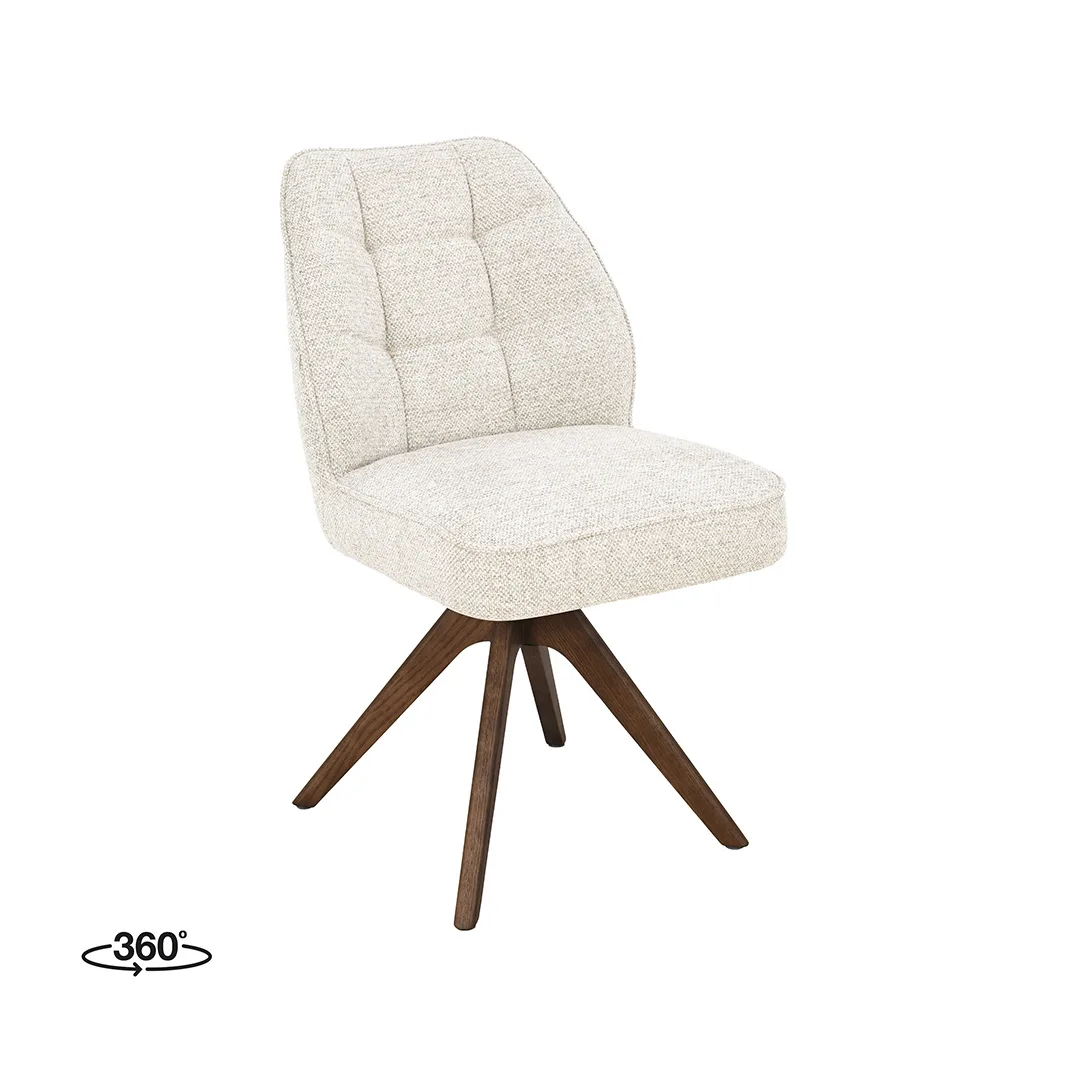 LABEL51 Esszimmerstuhl Yuto walnoot hout in Prestige Naturel