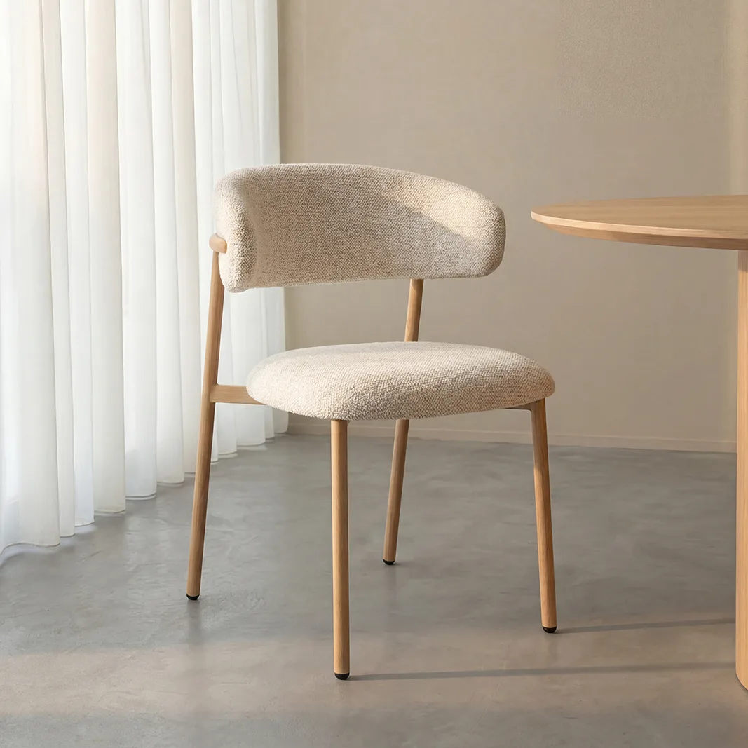 LABEL51 Esszimmerstuhl Kaito naturel metaal in Prestige Naturel
