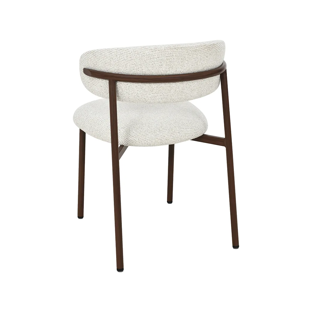 LABEL51 dining chair Kaito walnoot metal